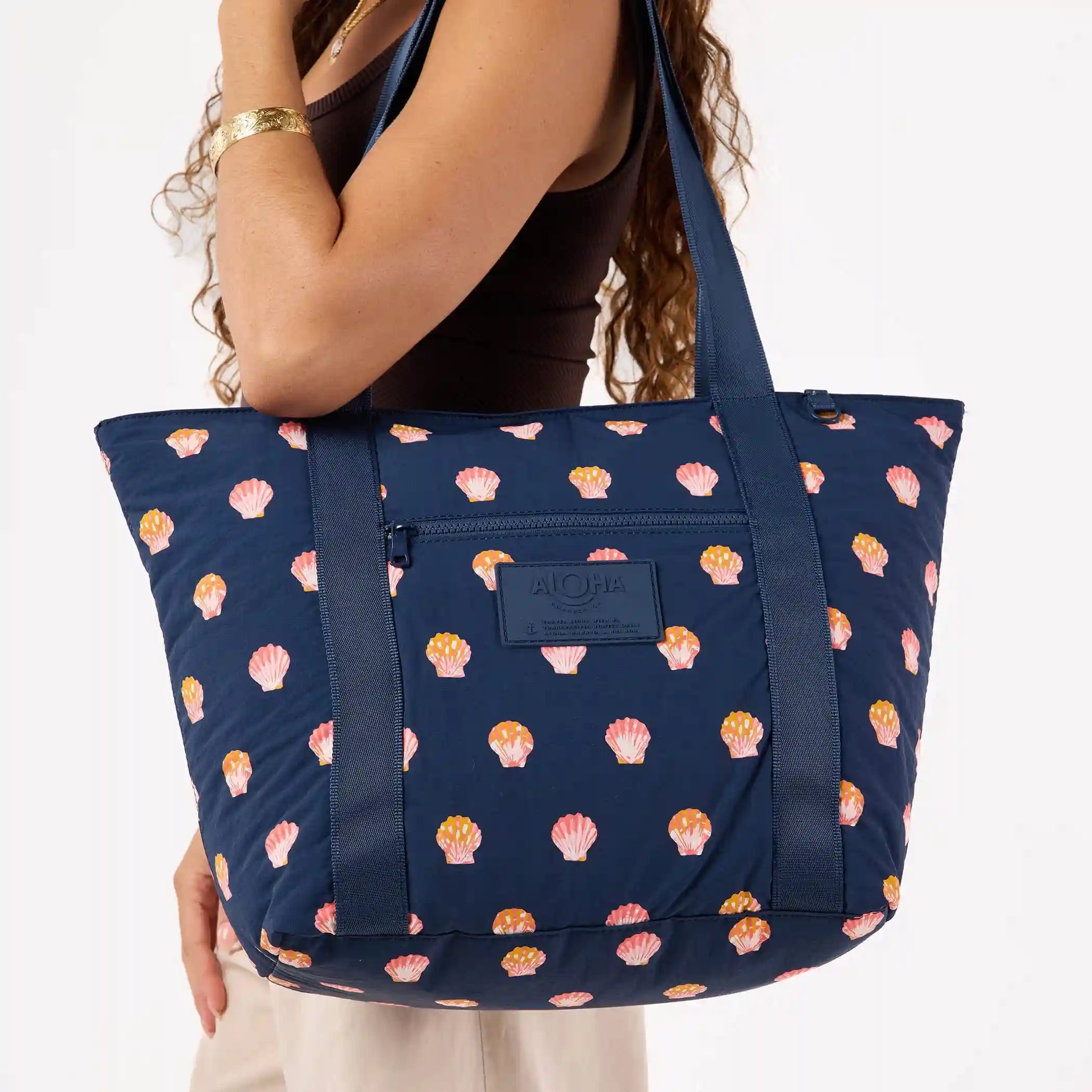 Sunny Dots Keep It Light Zipper Tote in Neptune Secondary image