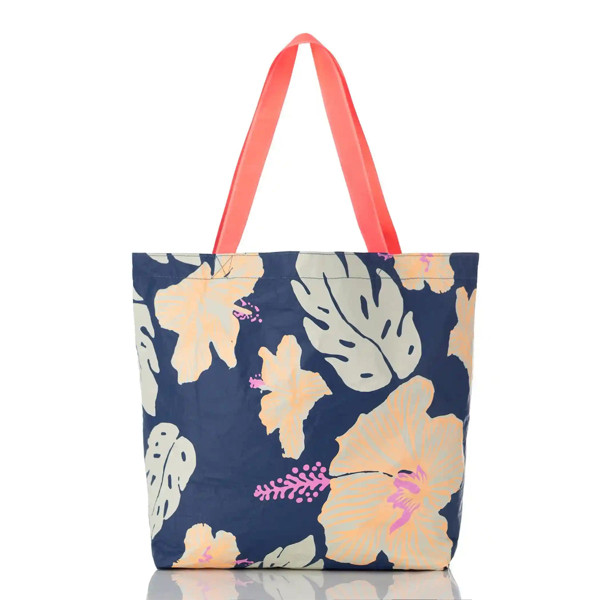 Papeʻete by Samudra Reversible Tote in Neon Moon on Navy Main image