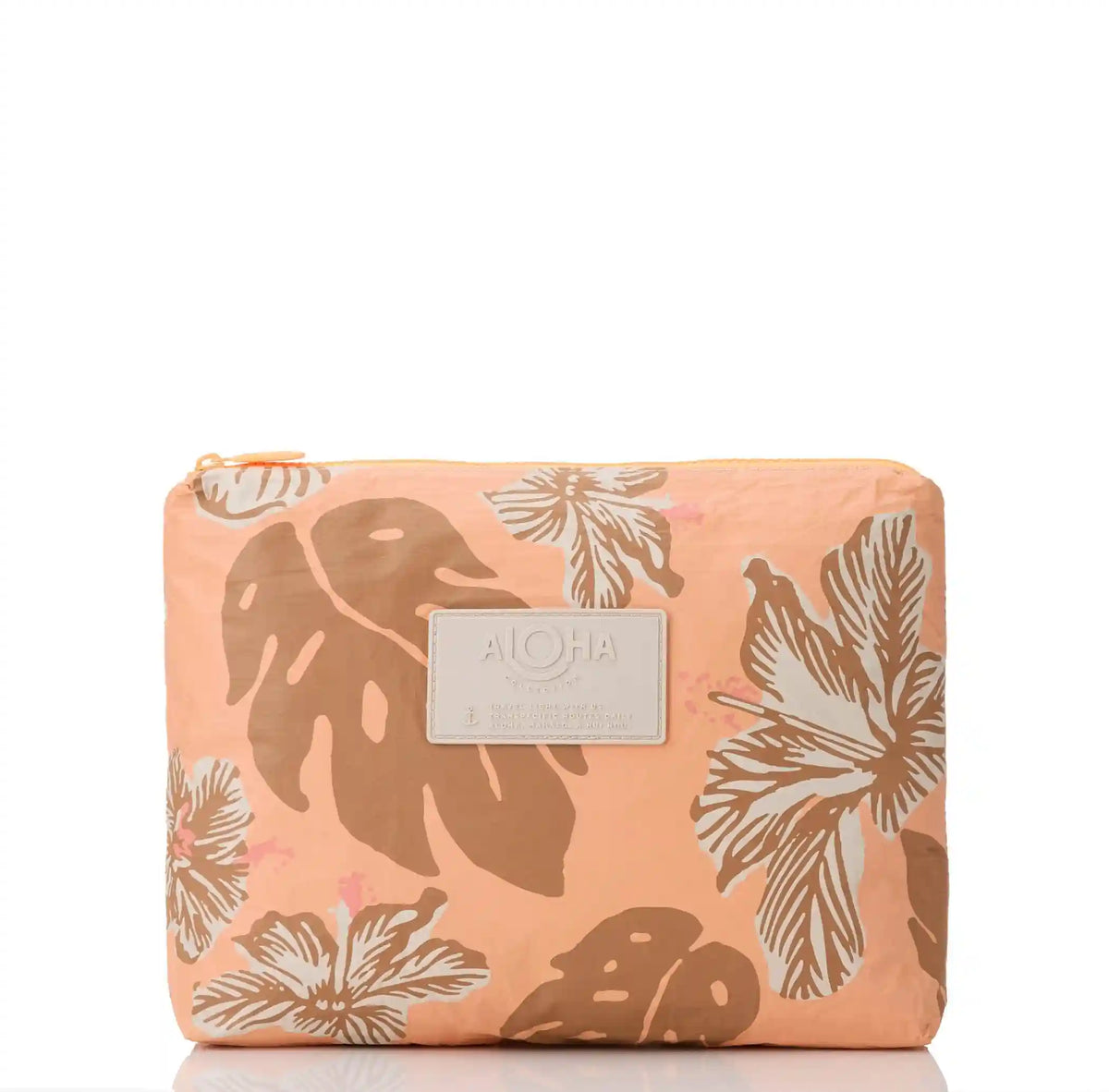 Pape'ete Mid Pouch in Toffee on Sandstone Main image