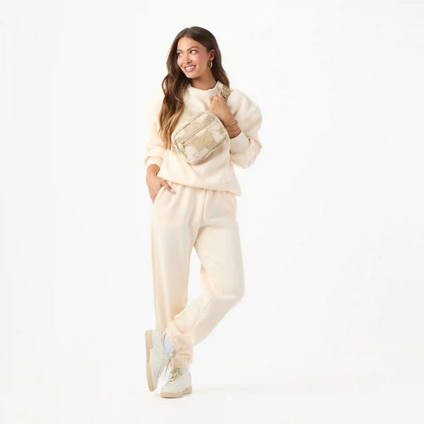 Hana Hou Keep It Light Hip Pack in Creme on Dune