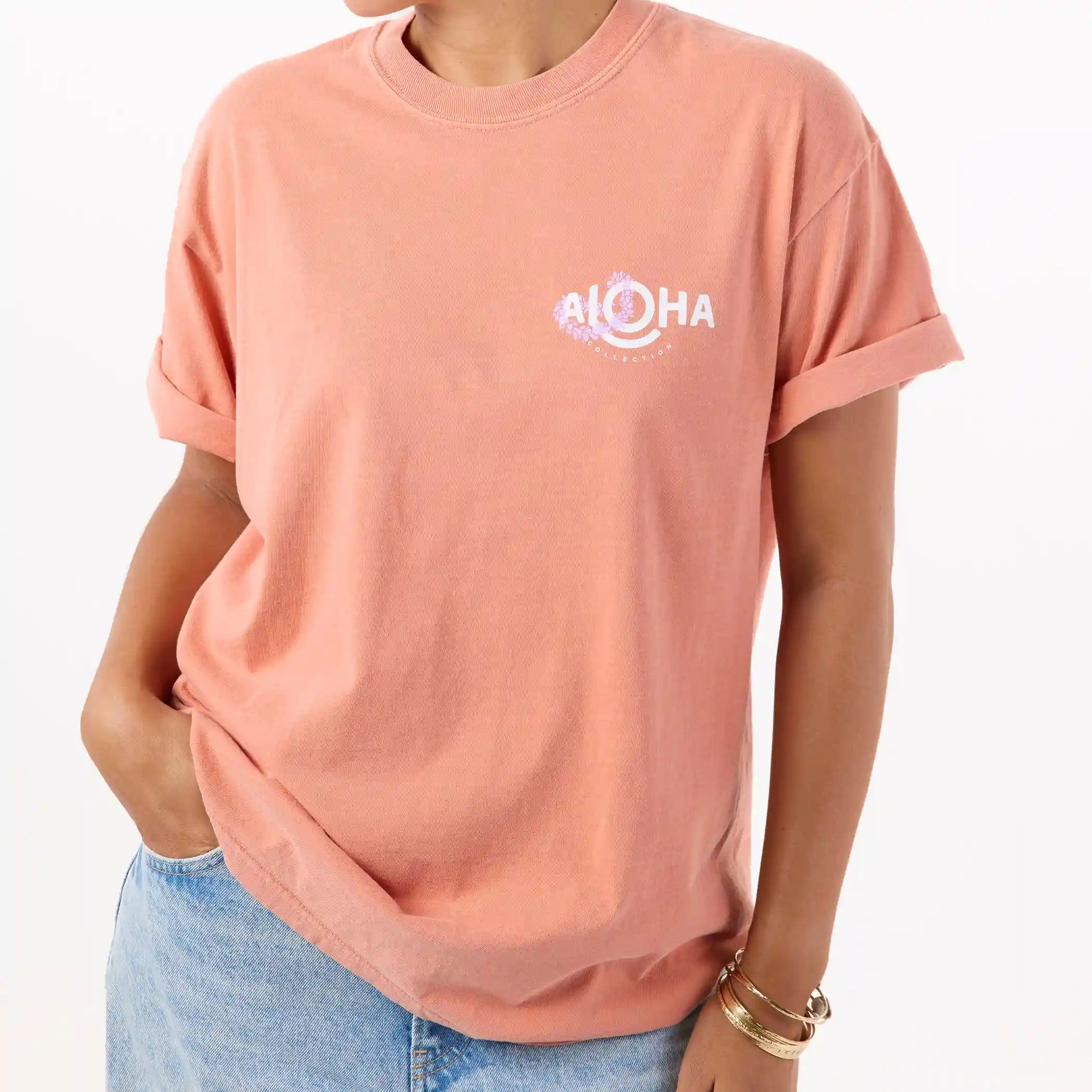 Short Sleeve | Lei ALOHA - Tropical / SM Secondary image