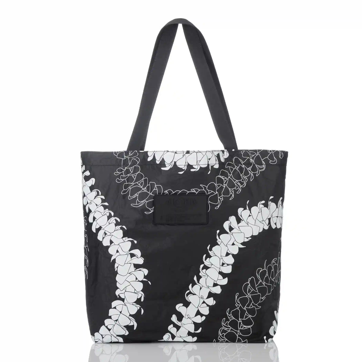 Puakenikeni Reversible Tote in White on Black Main image