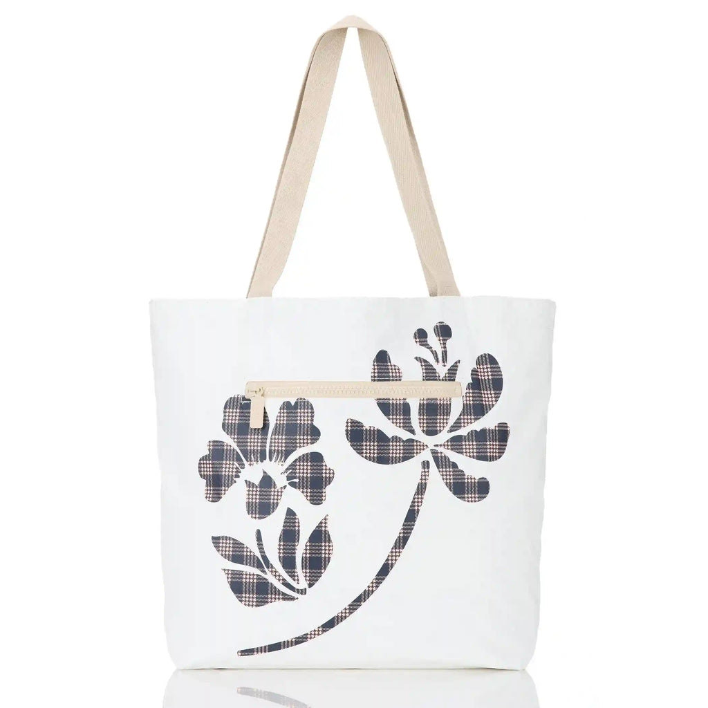 Palaka Fleur Reversible Tote in Neptune