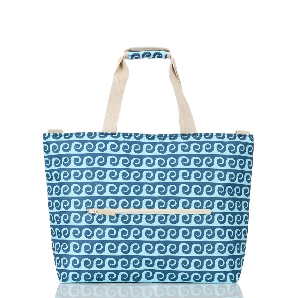 Party Wave Cooler Tote in Splash