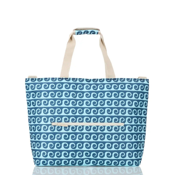 Party Wave Cooler Tote in Splash