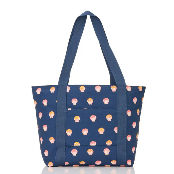 Sunny Dots Keep It Light Zipper Tote in Neptune