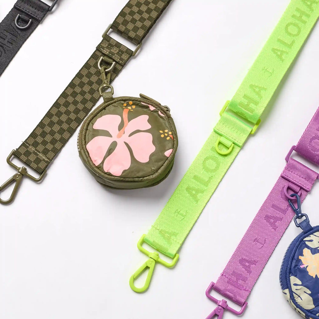 Petite Check Strap in Olive