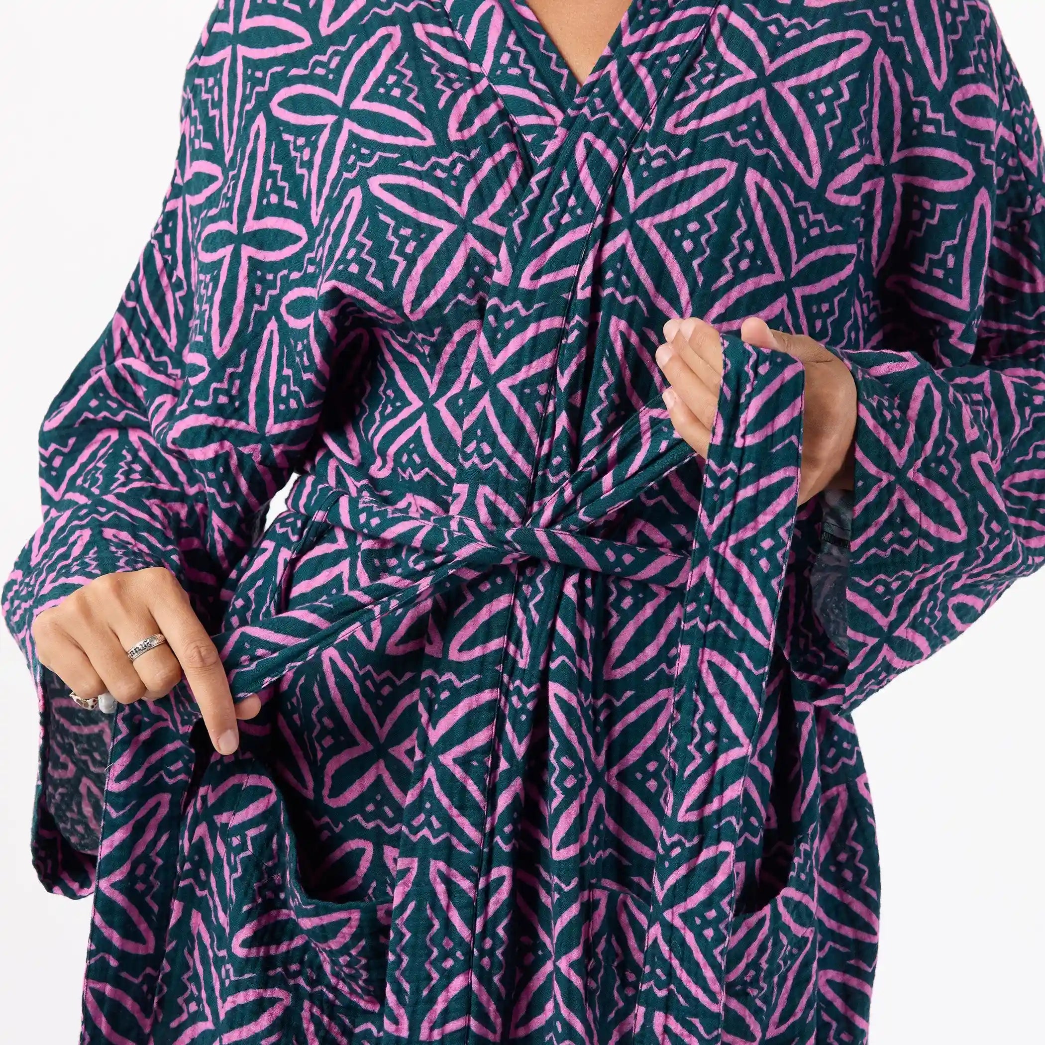 Vacation Robe | Pasifika - Dark Teal Secondary image