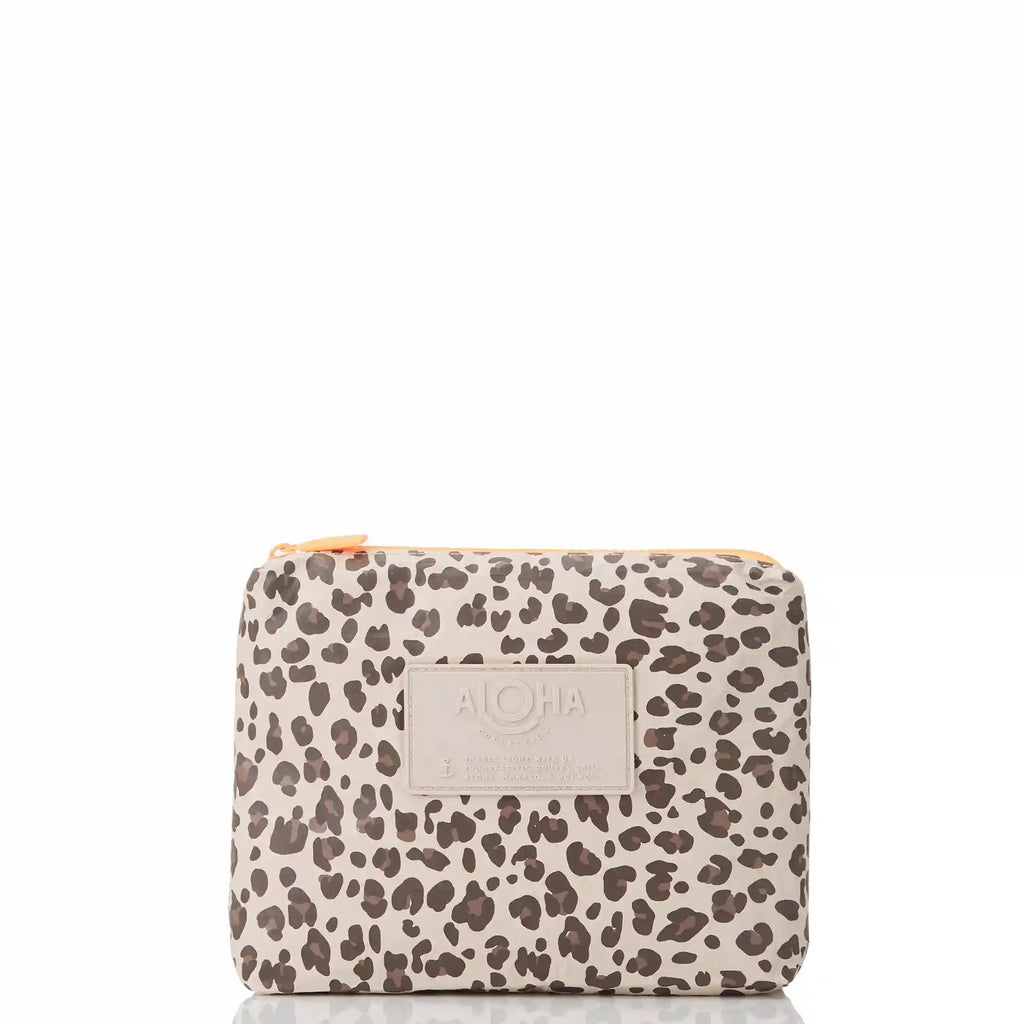 Leopard Cub Small Pouch in Coconut