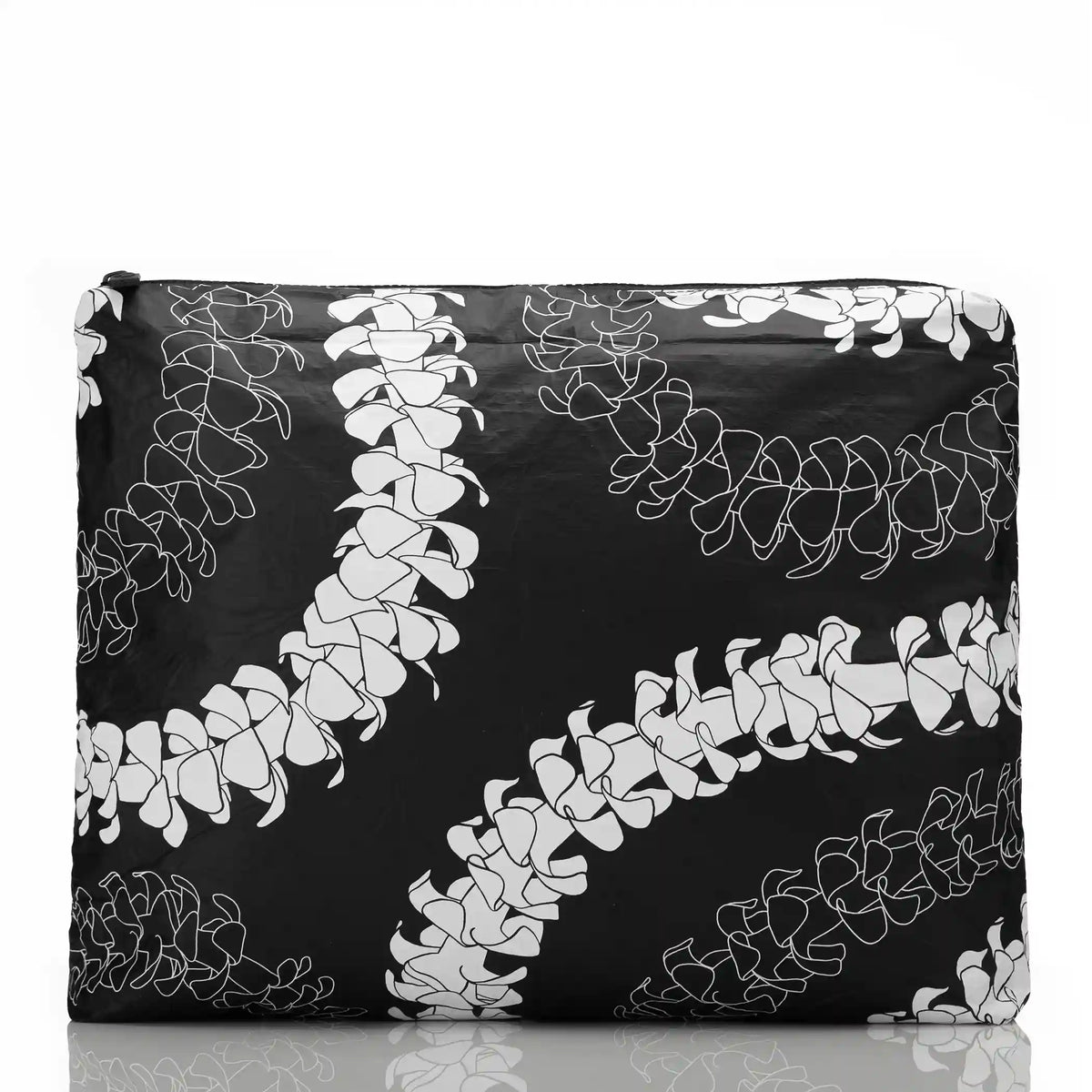 Puakenikeni MAX Pouch in White on Black Main image