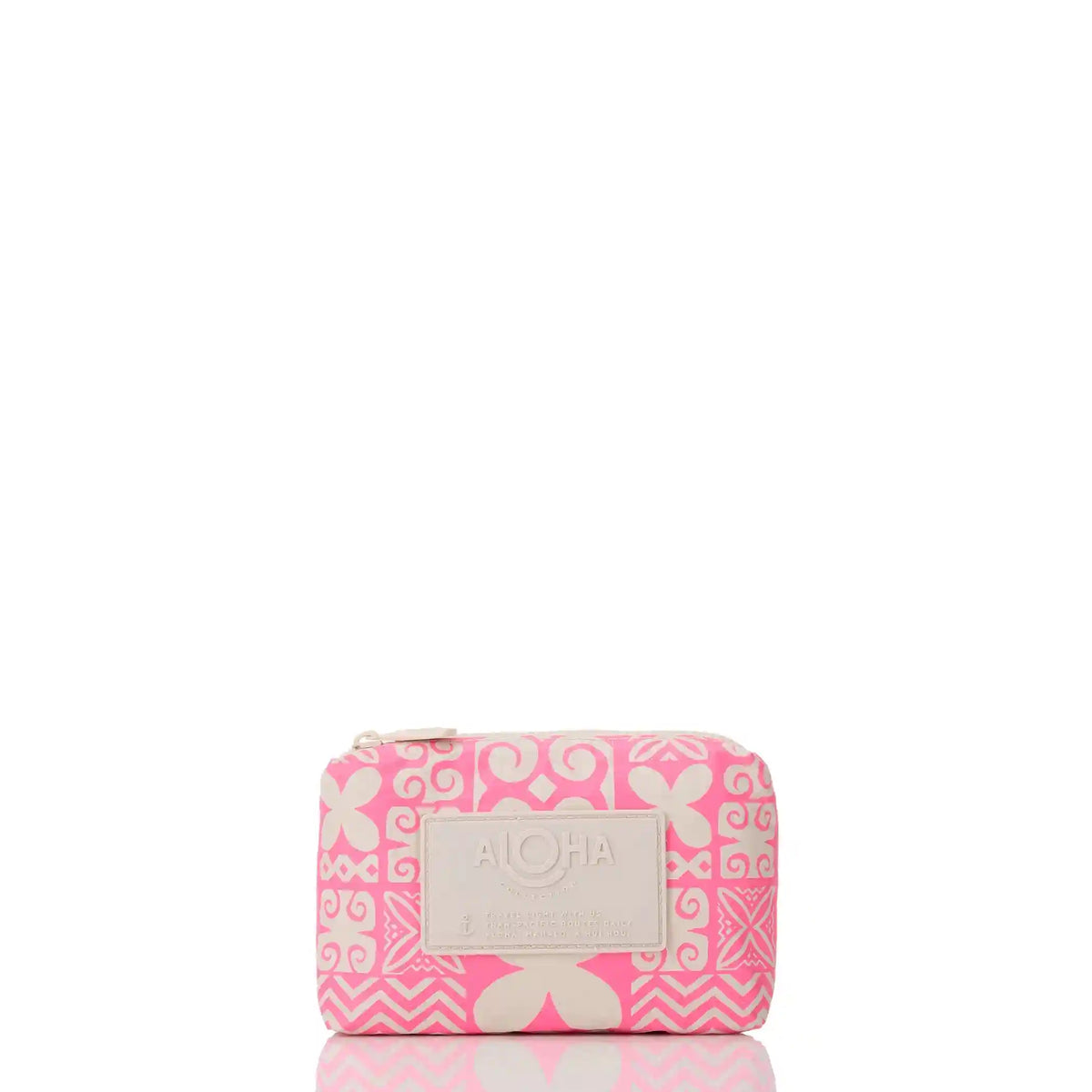 Oceania Mini Pouch in Neon Pink on Sandstone Main image