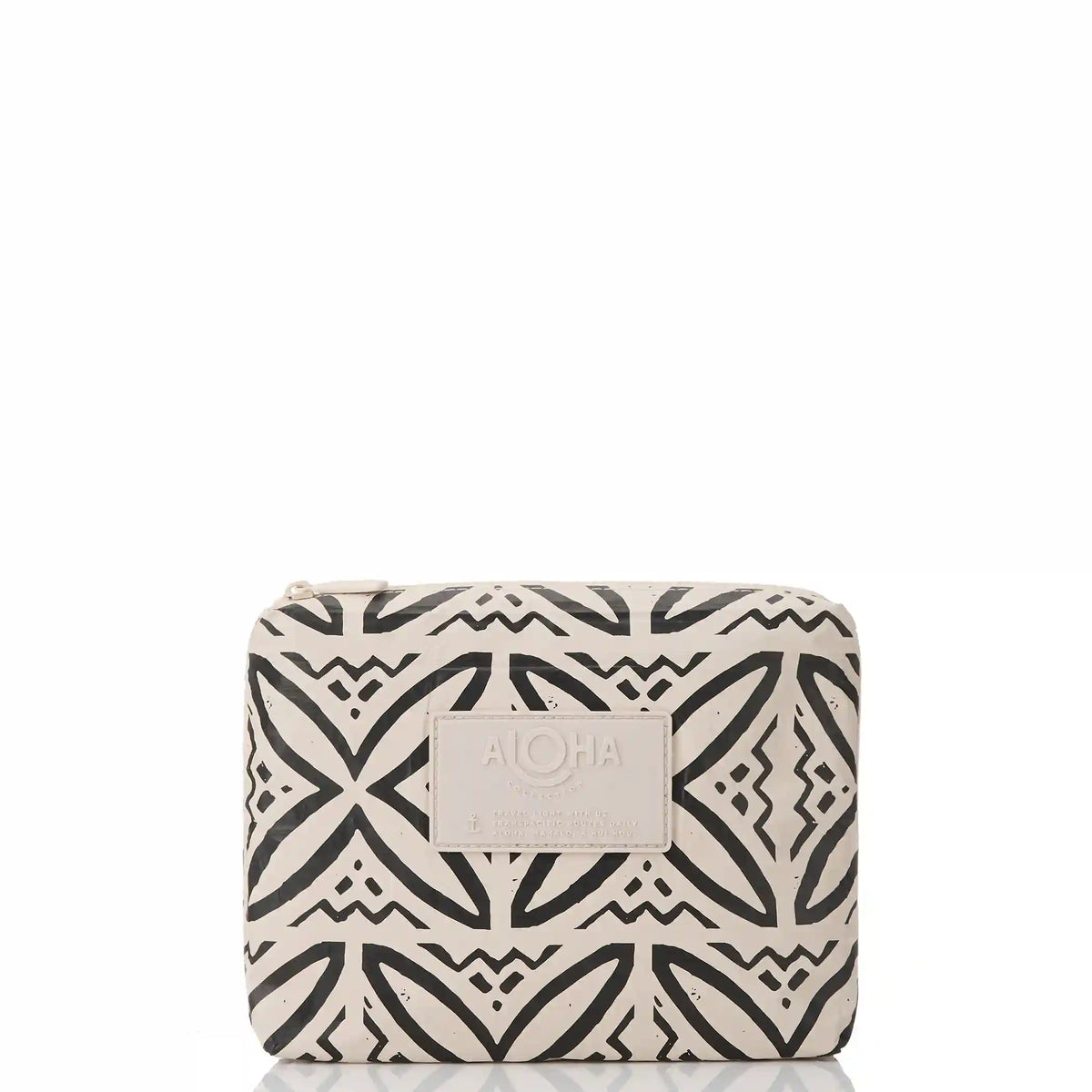 Pasifika Small Pouch in Black on Sandstone Main image