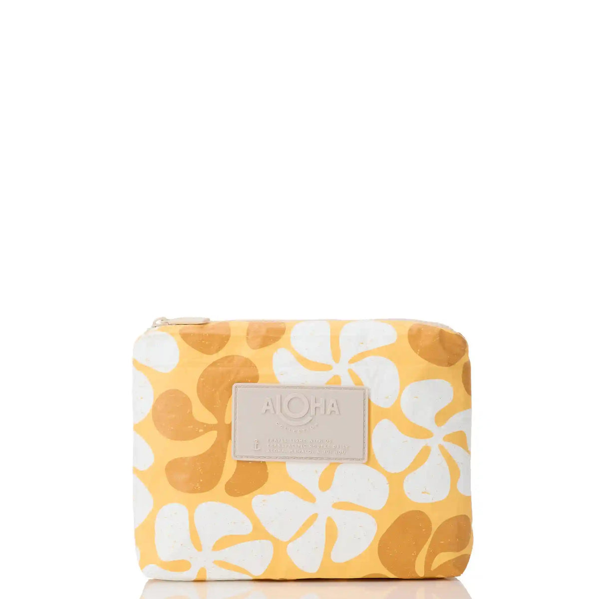 Funky Plumeria Small Pouch in Honey Main image