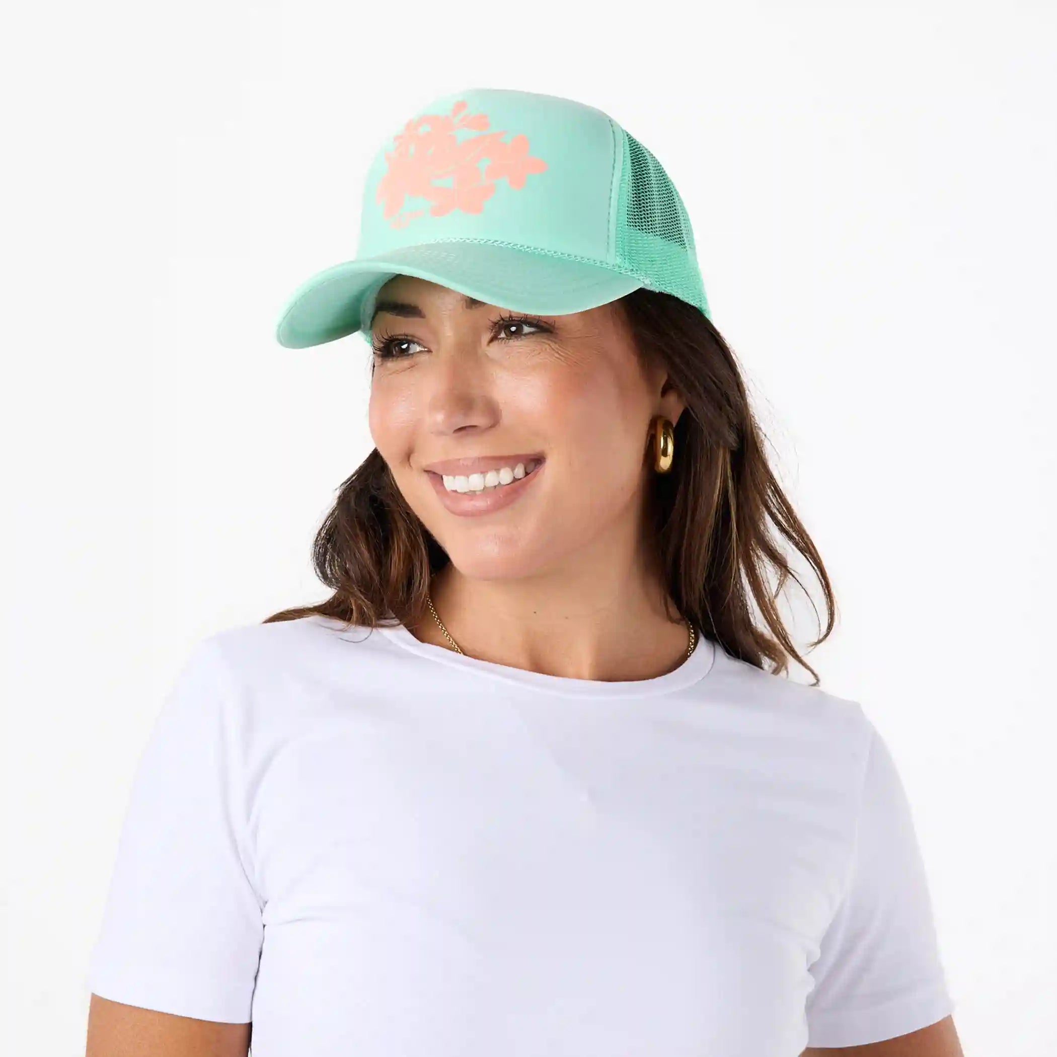 Melia Foam Trucker Hat in Splash Secondary image