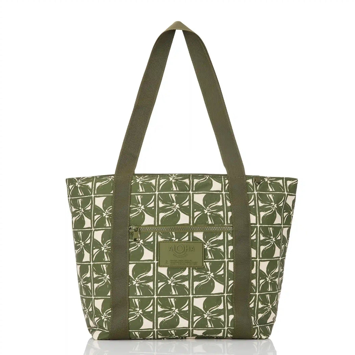 Lattice Keep It Light Zipper Tote in Olive Main image