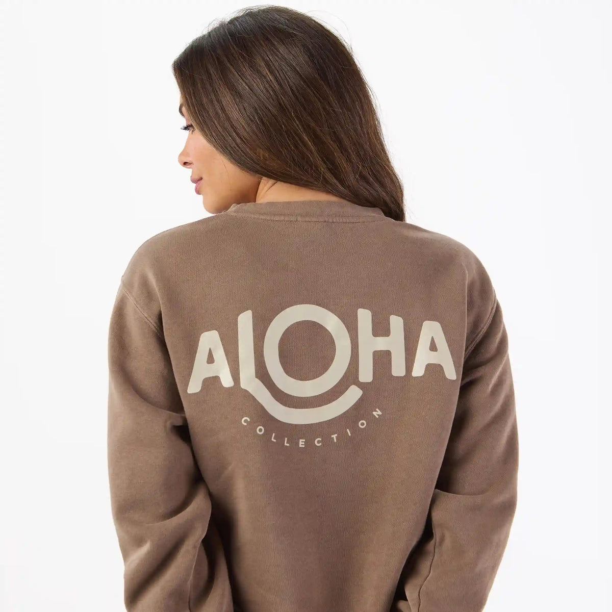 Fleece Crew | ALOHA - Mocha Main image