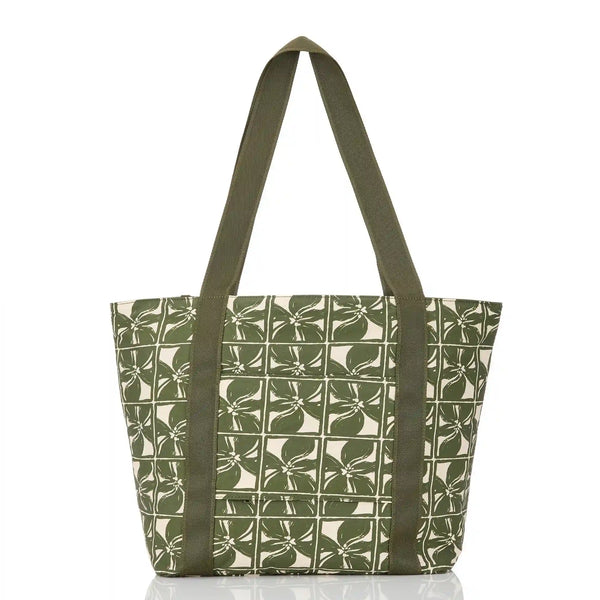 Lattice Keep It Light Zipper Tote in Olive
