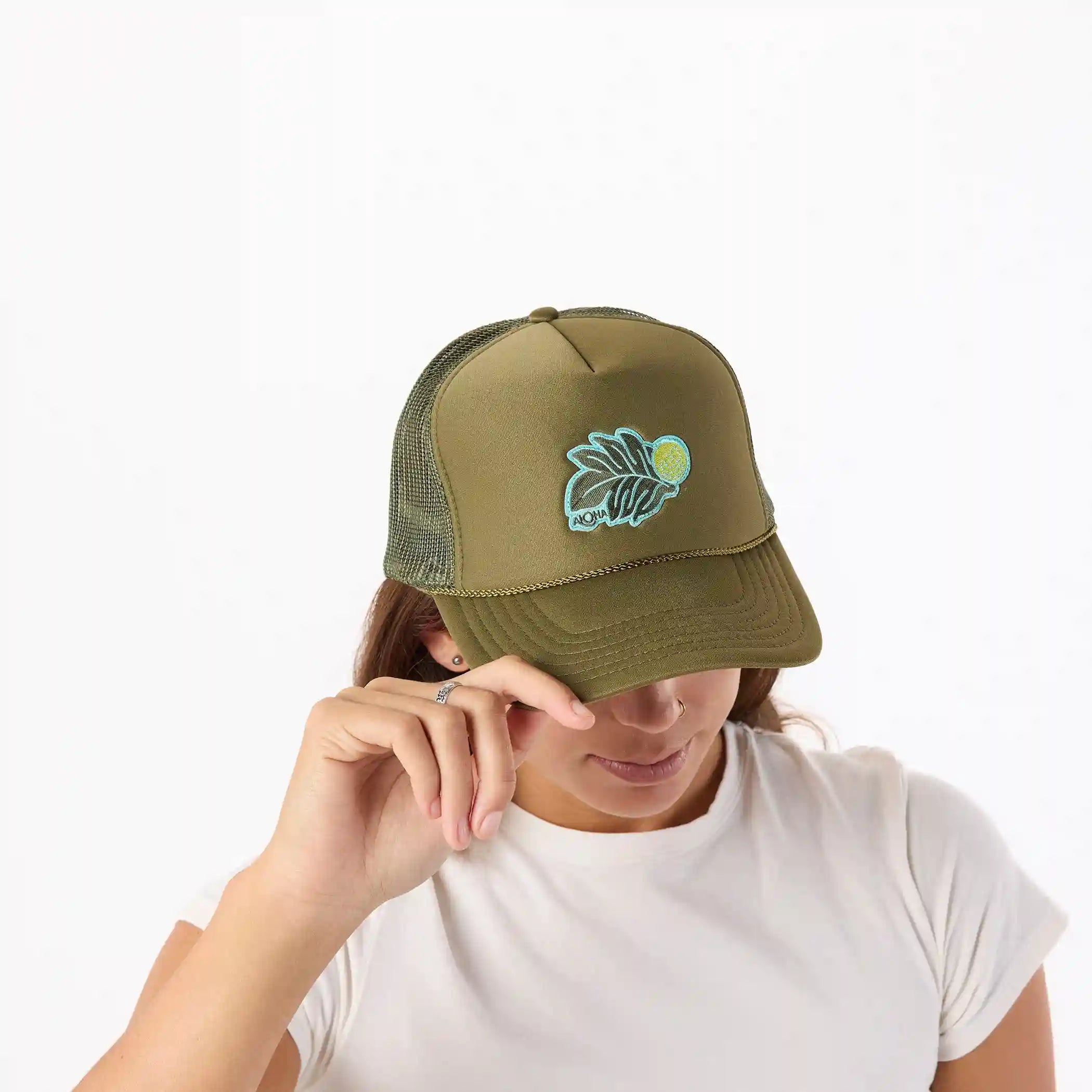 Foam Trucker Hat | ʻUlu - Olive Secondary image