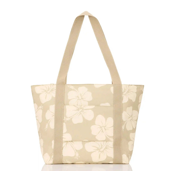 Hana Hou Keep It Light Zipper Tote in Creme on Dune