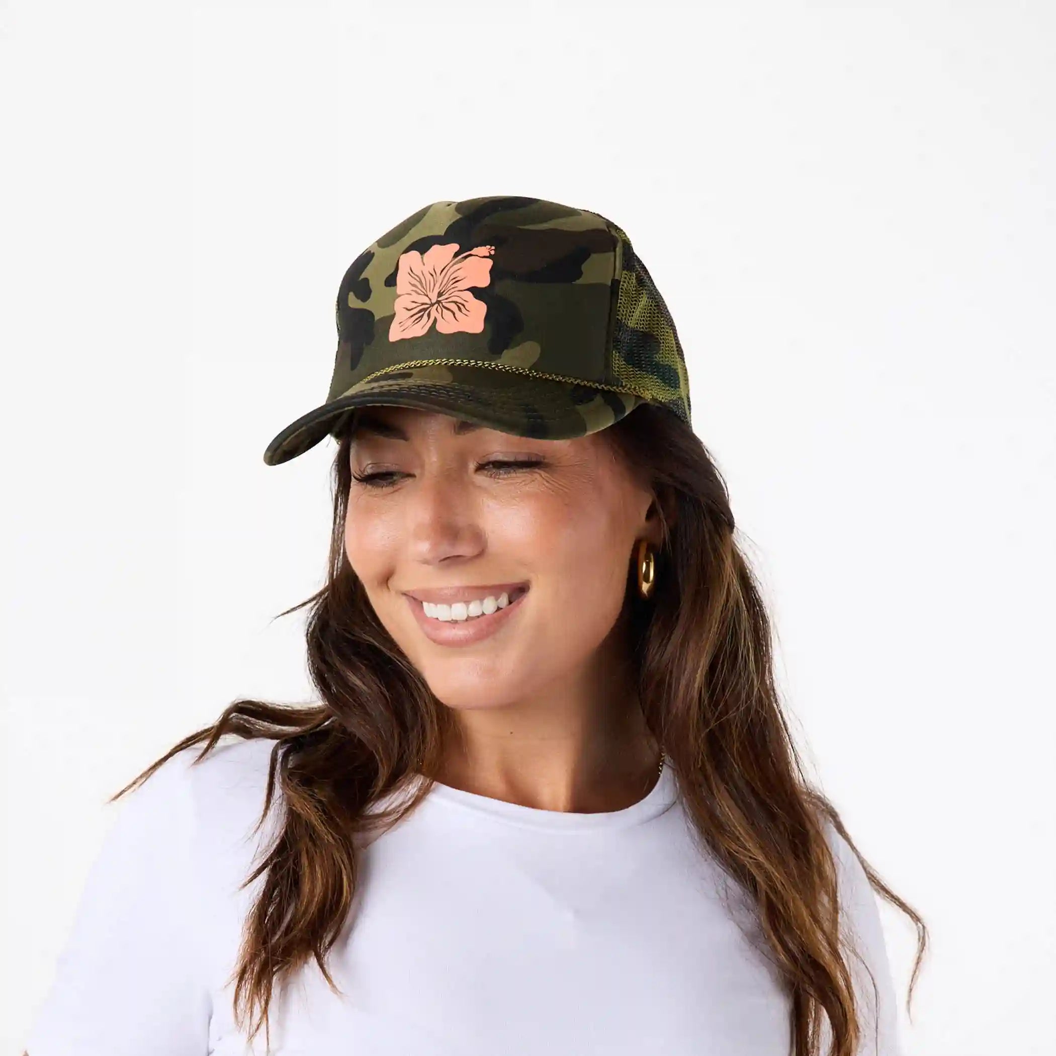 Punahele Foam Trucker Hat in Camo Secondary image