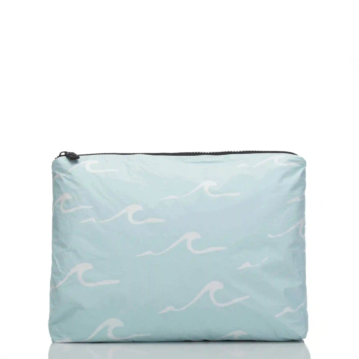 Mid Seaside Pouch in White on LeMU Blue Main image