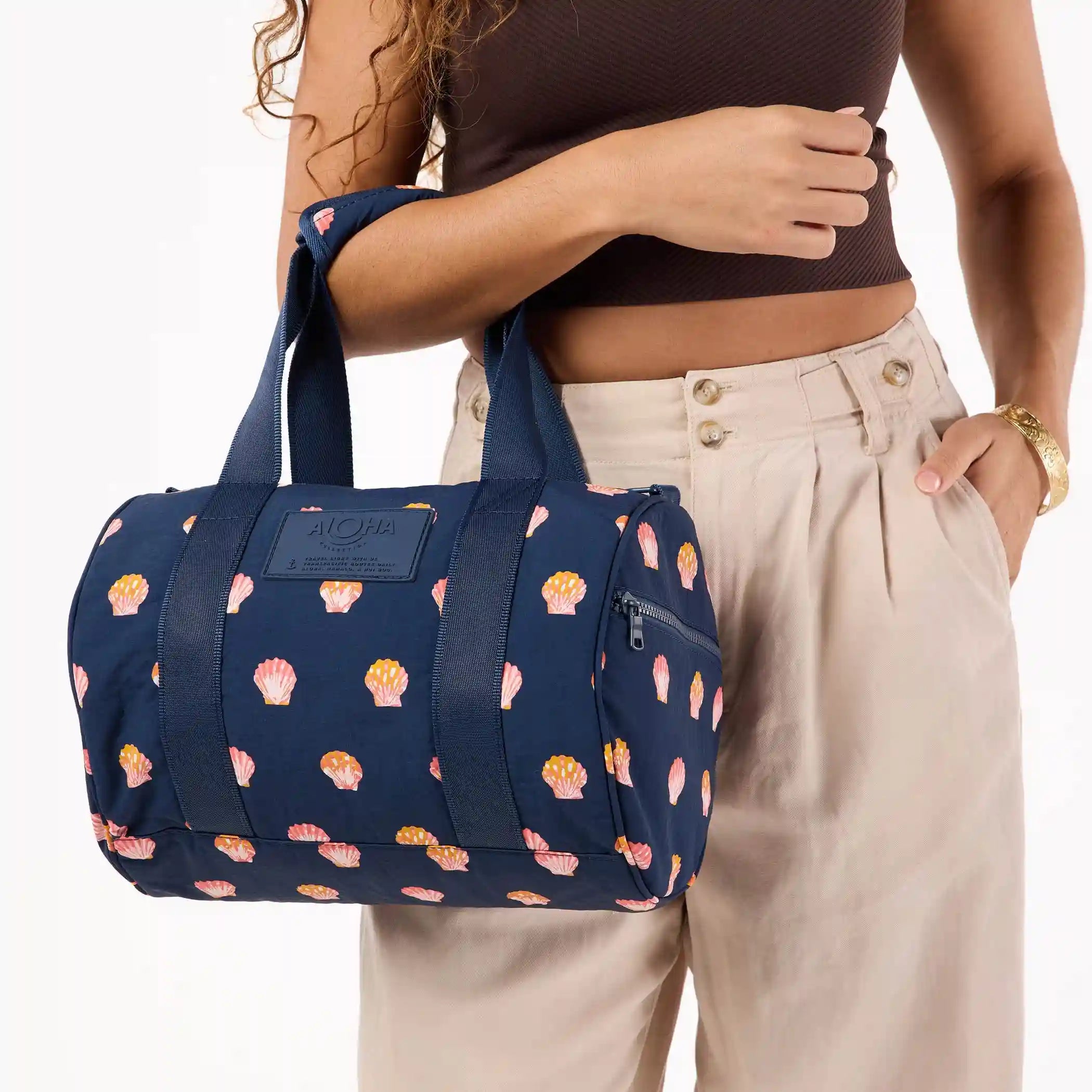 Sunny Dots Keep It Light Stubby Duffle in Neptune Secondary image