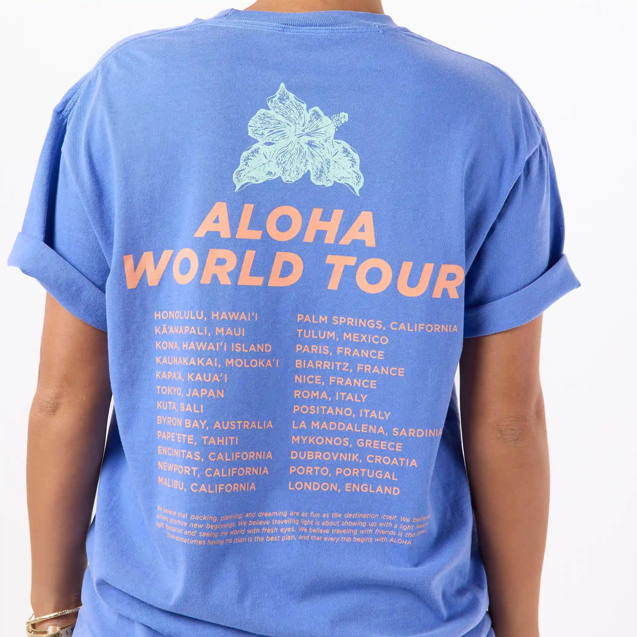 Short Sleeve | ALOHA World Tour - Blue / SM Secondary image