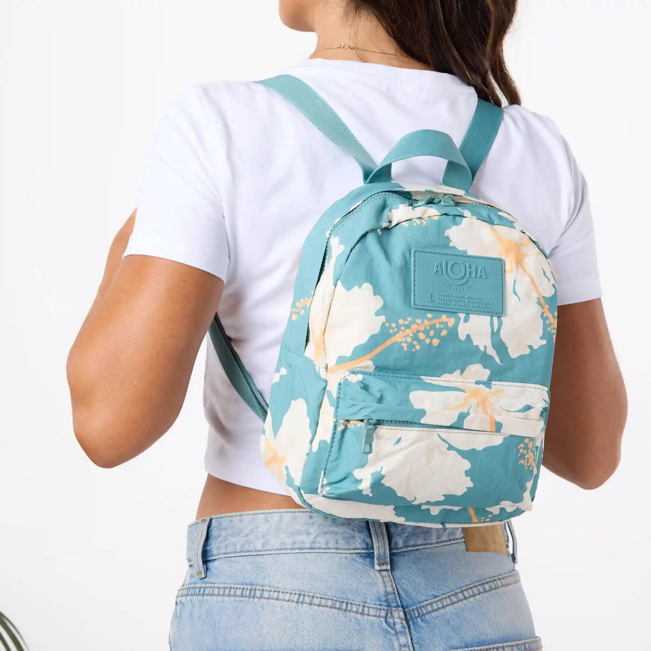 Taha'a Keep It Light Mini Backpack in Tide Secondary image