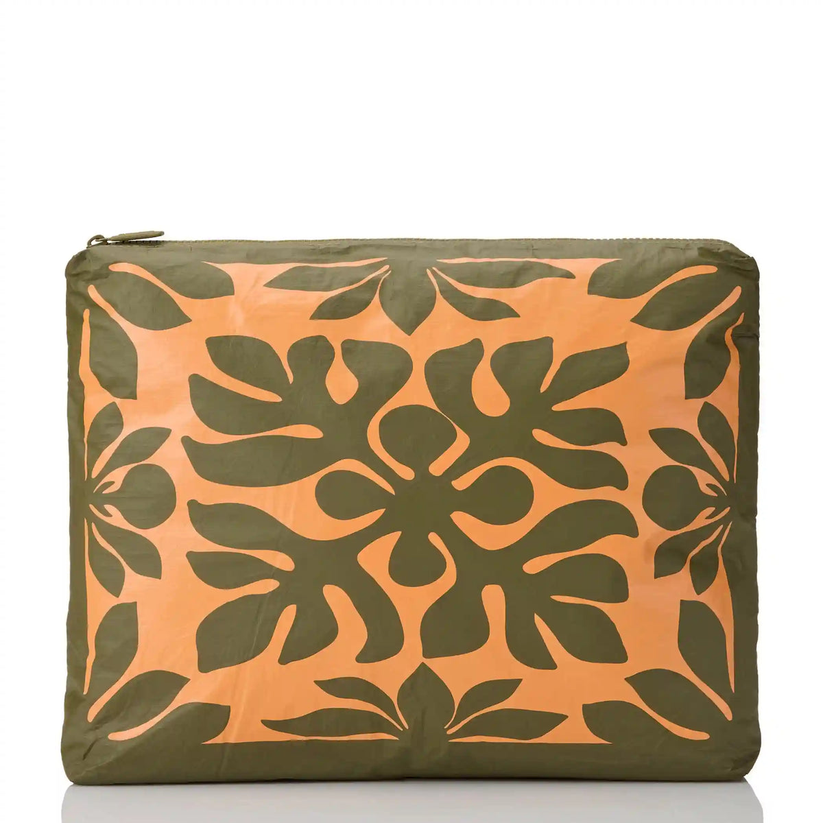 Kaʻulu MAX Pouch in Papaya on Olive Main image