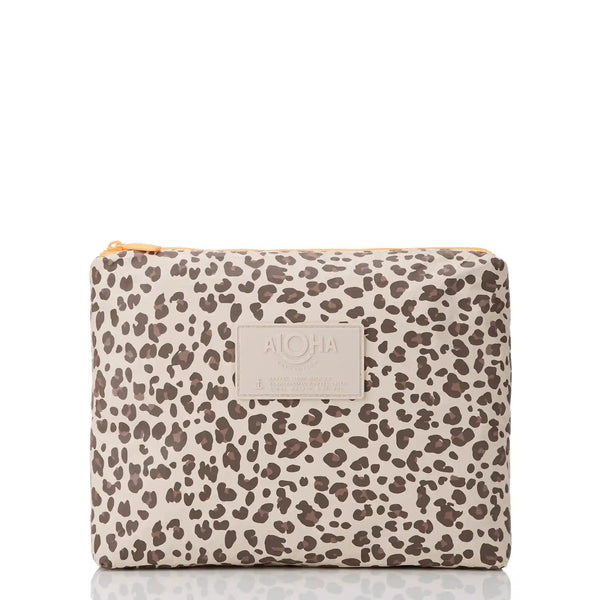 Leopard Cub Mid Pouch in Coconut
