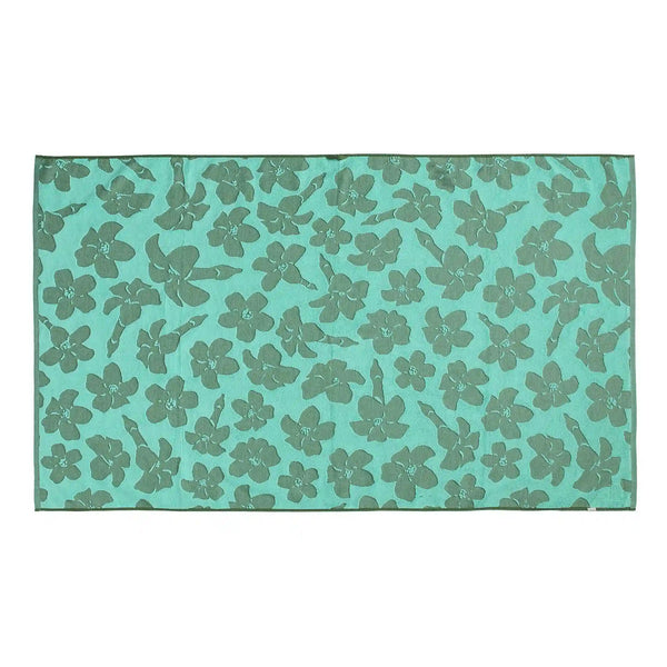 Puakenikeni Buds Beach Towel in Moss