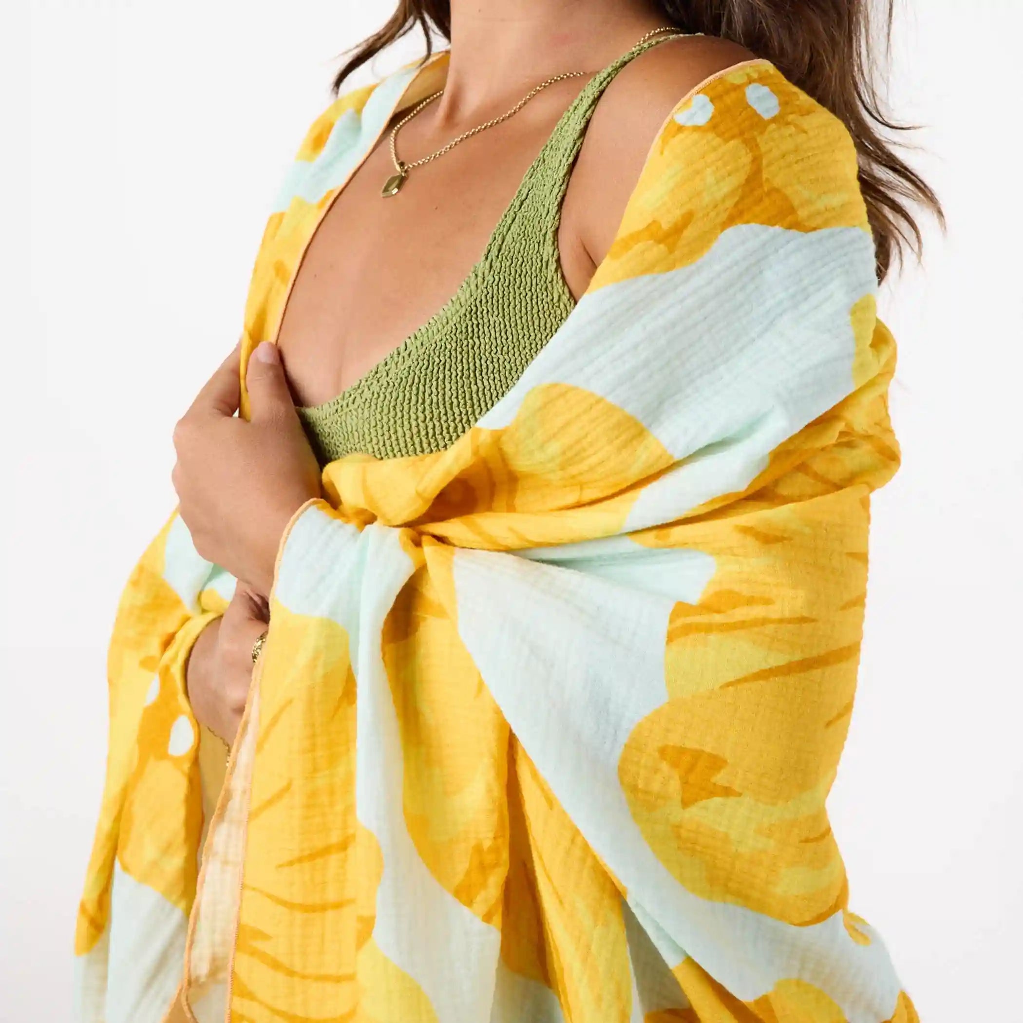 Pua Ilima Hapa Pareo in Golden Secondary image