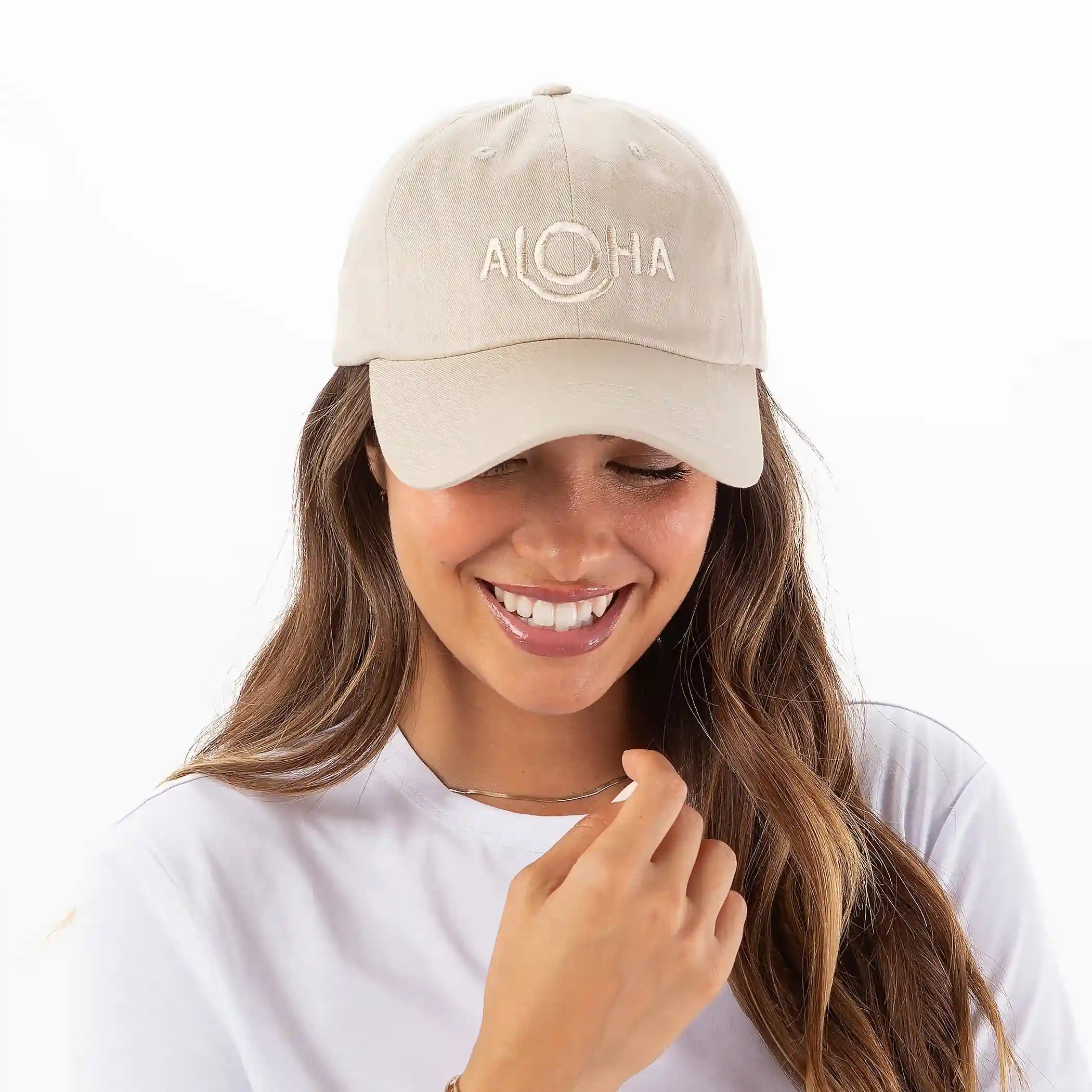 Original ALOHA Dad Hat in Sandstone Secondary image