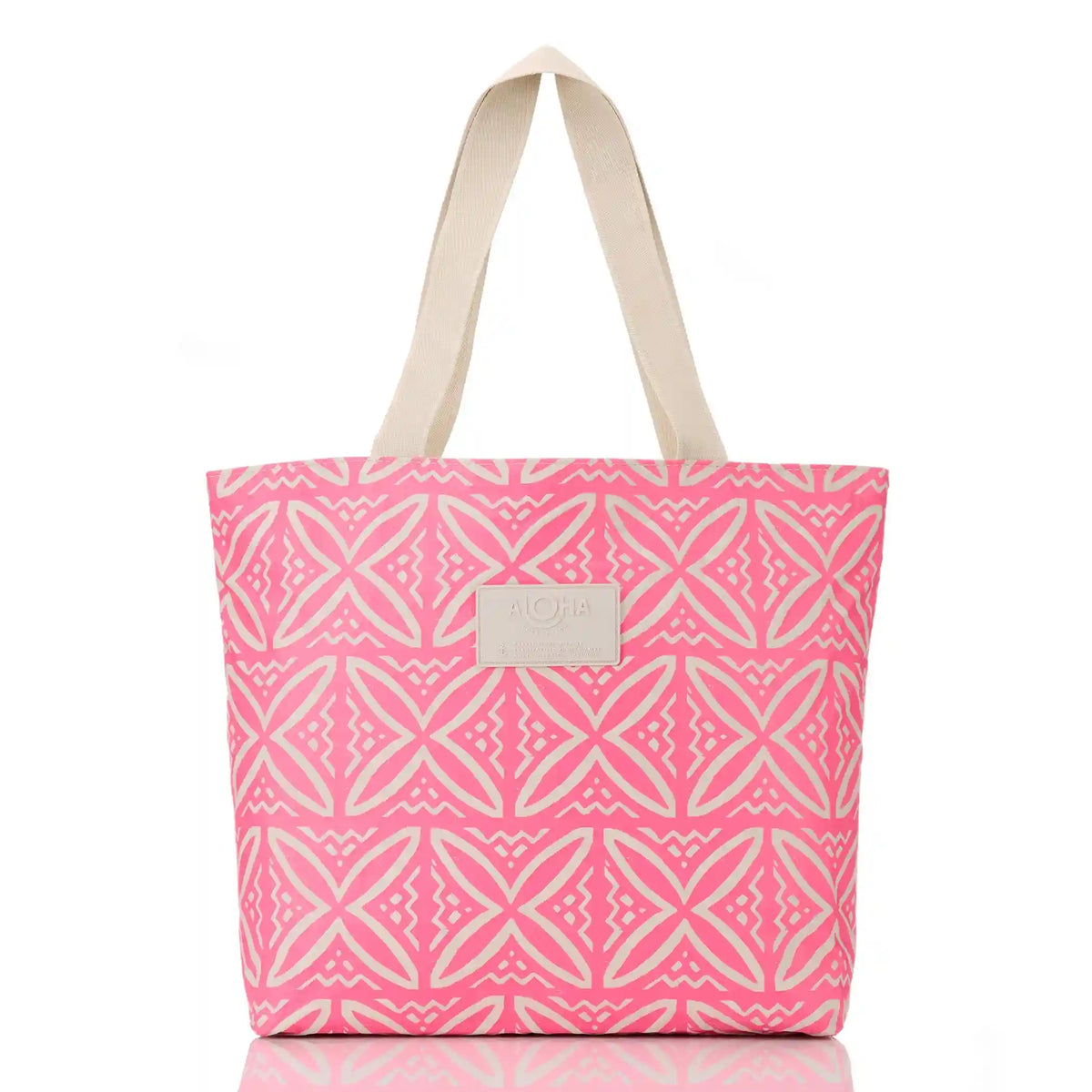 Pasifika Day Tripper in Neon Pink on Sandstone Main image