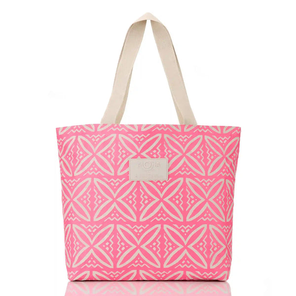 Pasifika Day Tripper in Neon Pink on Sandstone