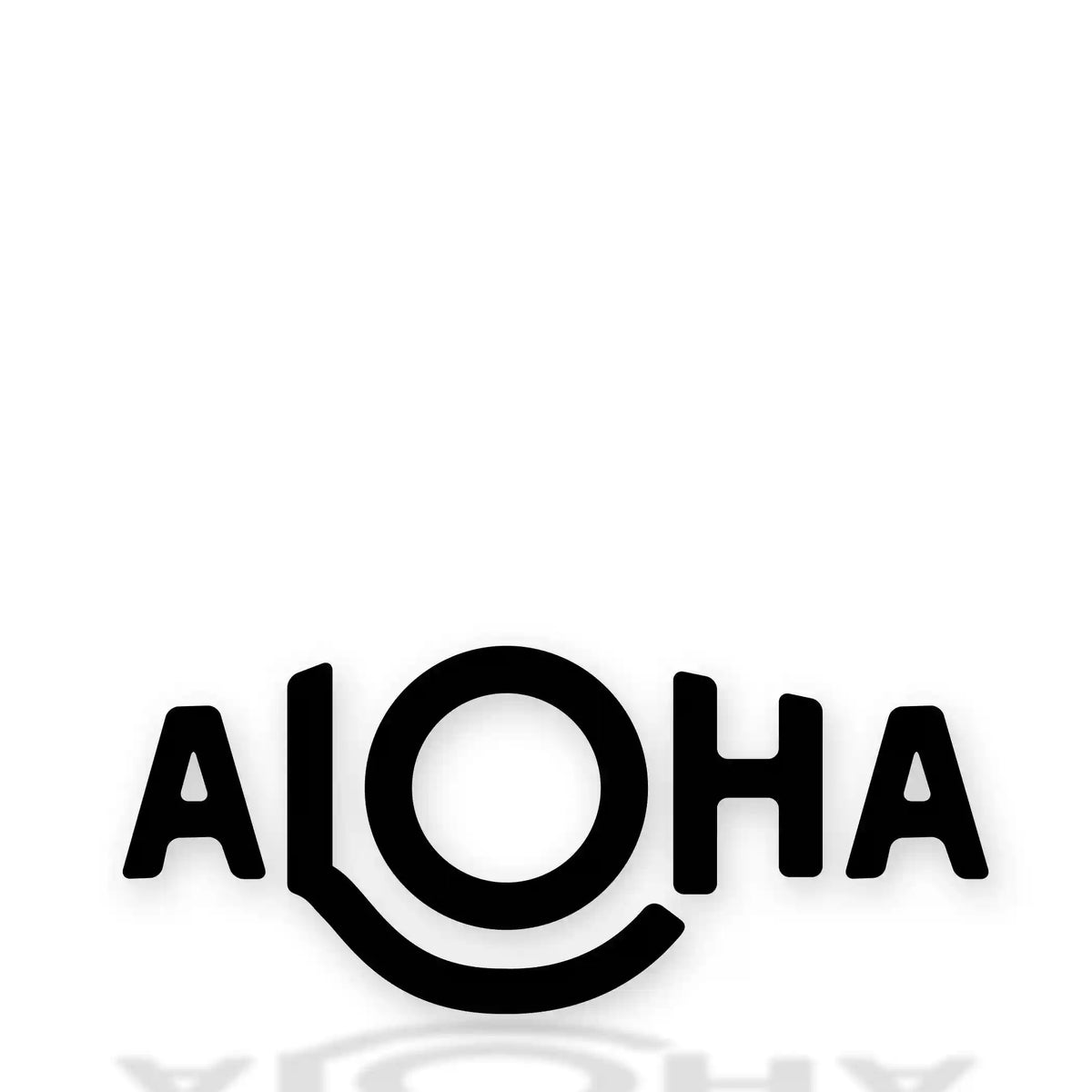 Black ALOHA Decal Large Main image