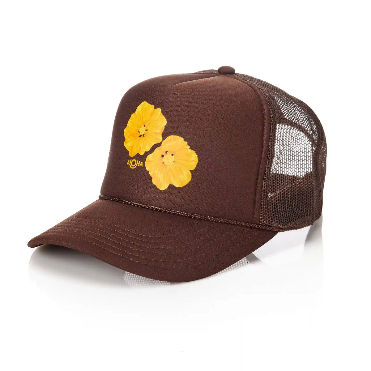 Pua Ilima Foam Trucker Hat in Coconut Main image