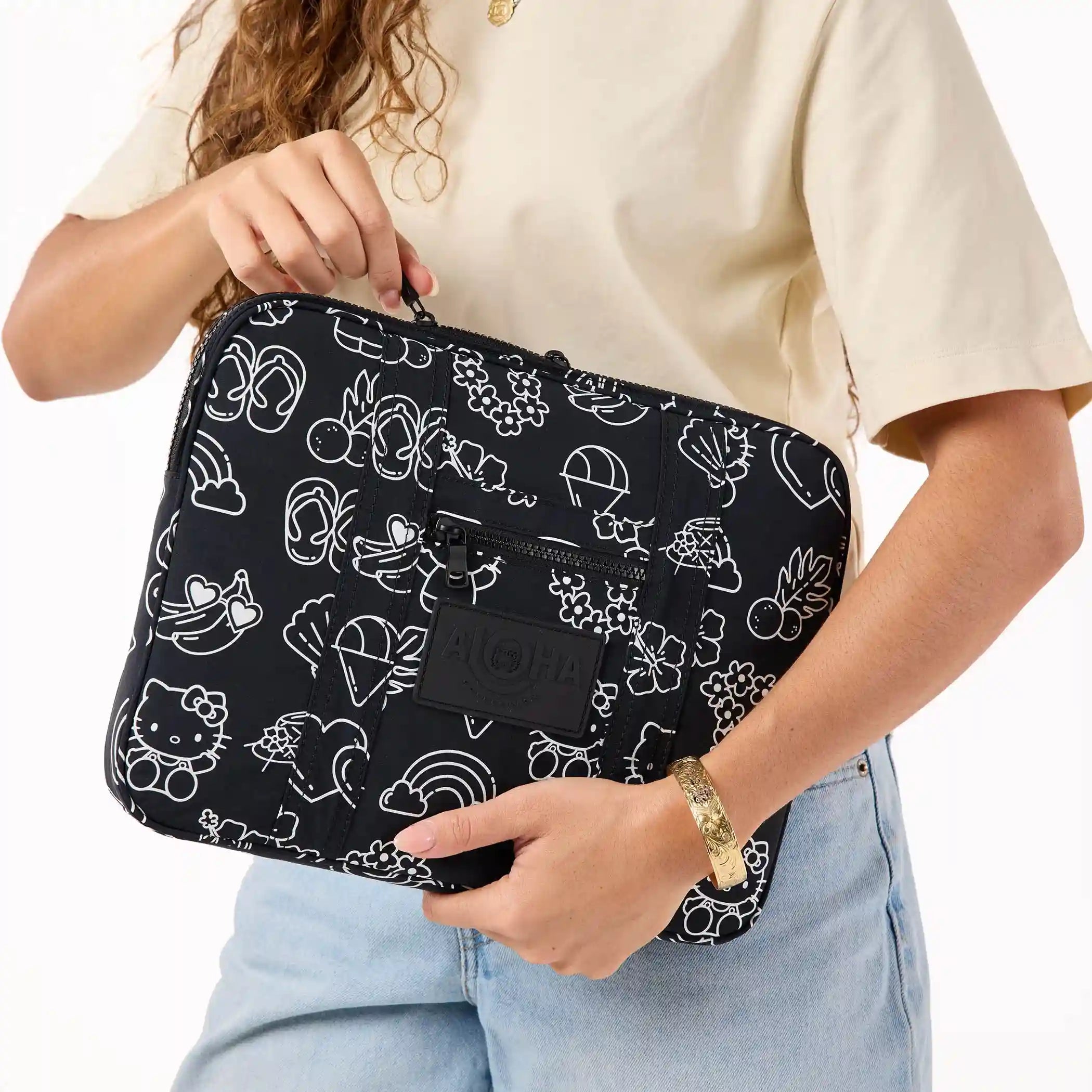ALOHA Icons 13 Inch Keep It Light Laptop Case in White Secondary image