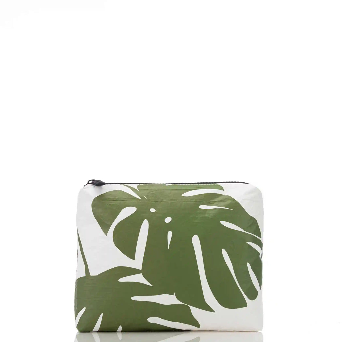 Small Monstera Pouch in Seaweed Main image